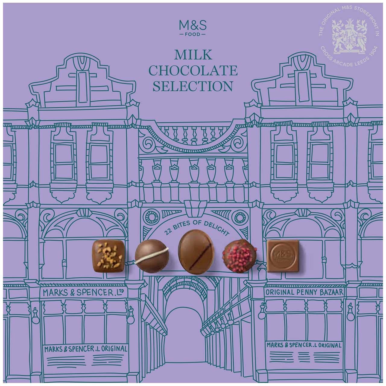 Marks & Spencer Kolekce bonbónů z mléčné čokolády s různými náplněmi