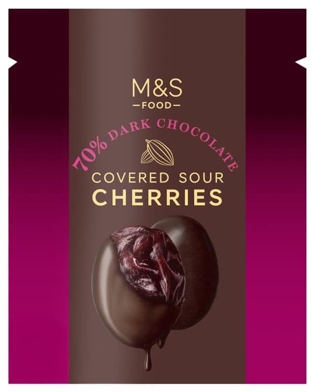 Marks & Spencer Třešně v hořké čokoládě