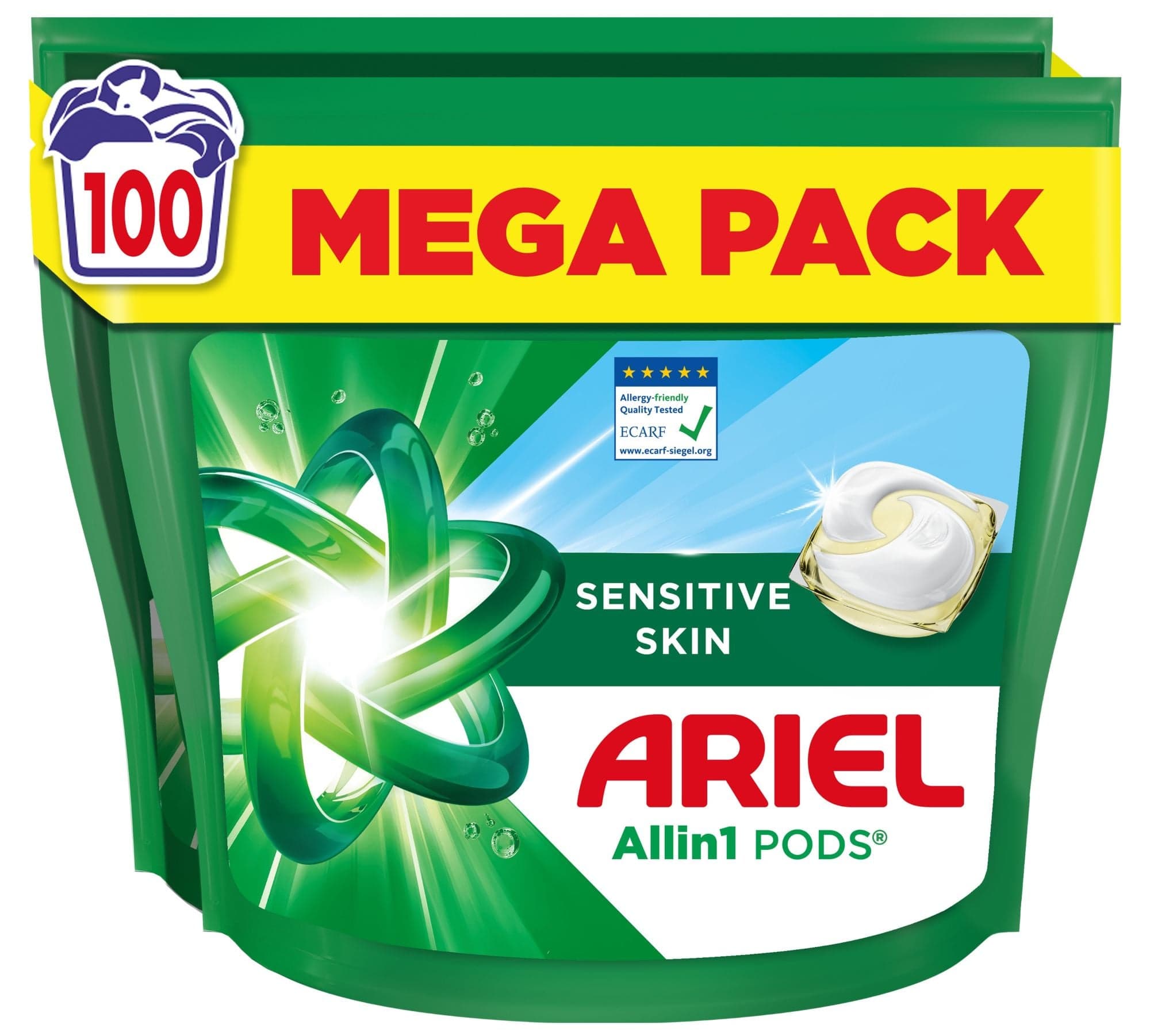 Ariel Sensitive Allin1 + kapsle na praní