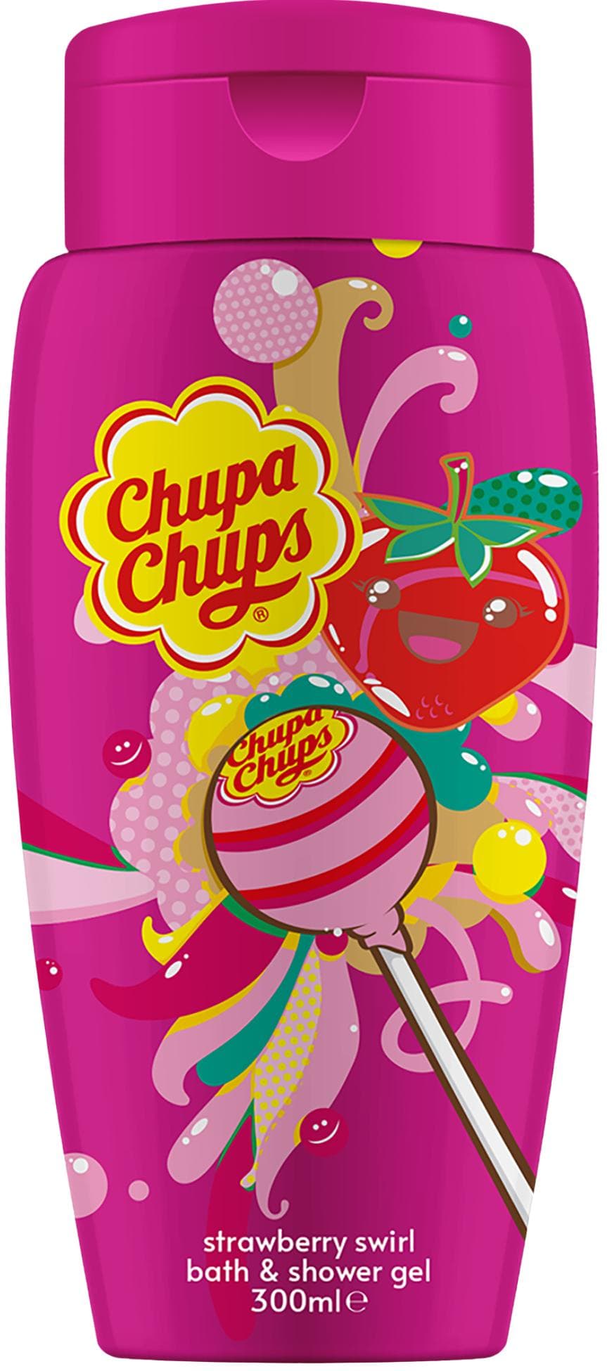 Chupa Chups Strawberry sprchový gel a pěna do koupele 2v1