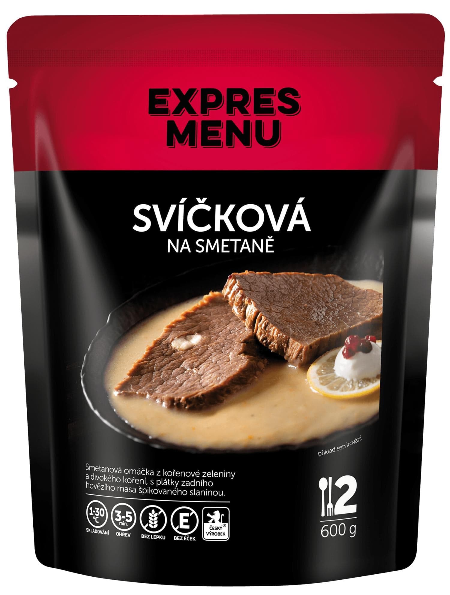 Expres Menu Svíčková na smetaně (2 porce)