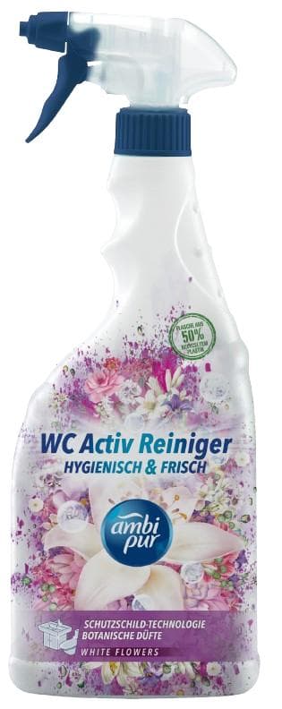Ambi Pur WC Active sprej bílé květy
