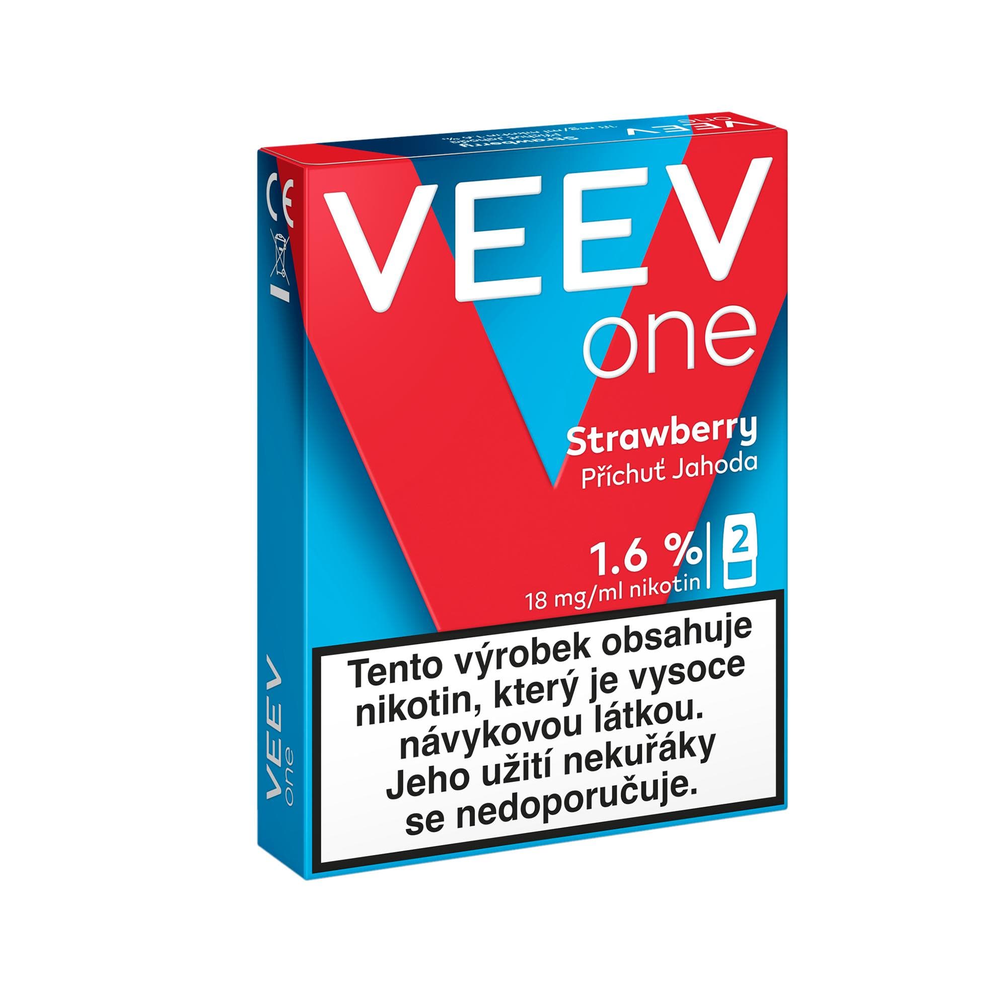 VEEV One Strawberry 2 náplně do e-cigarety