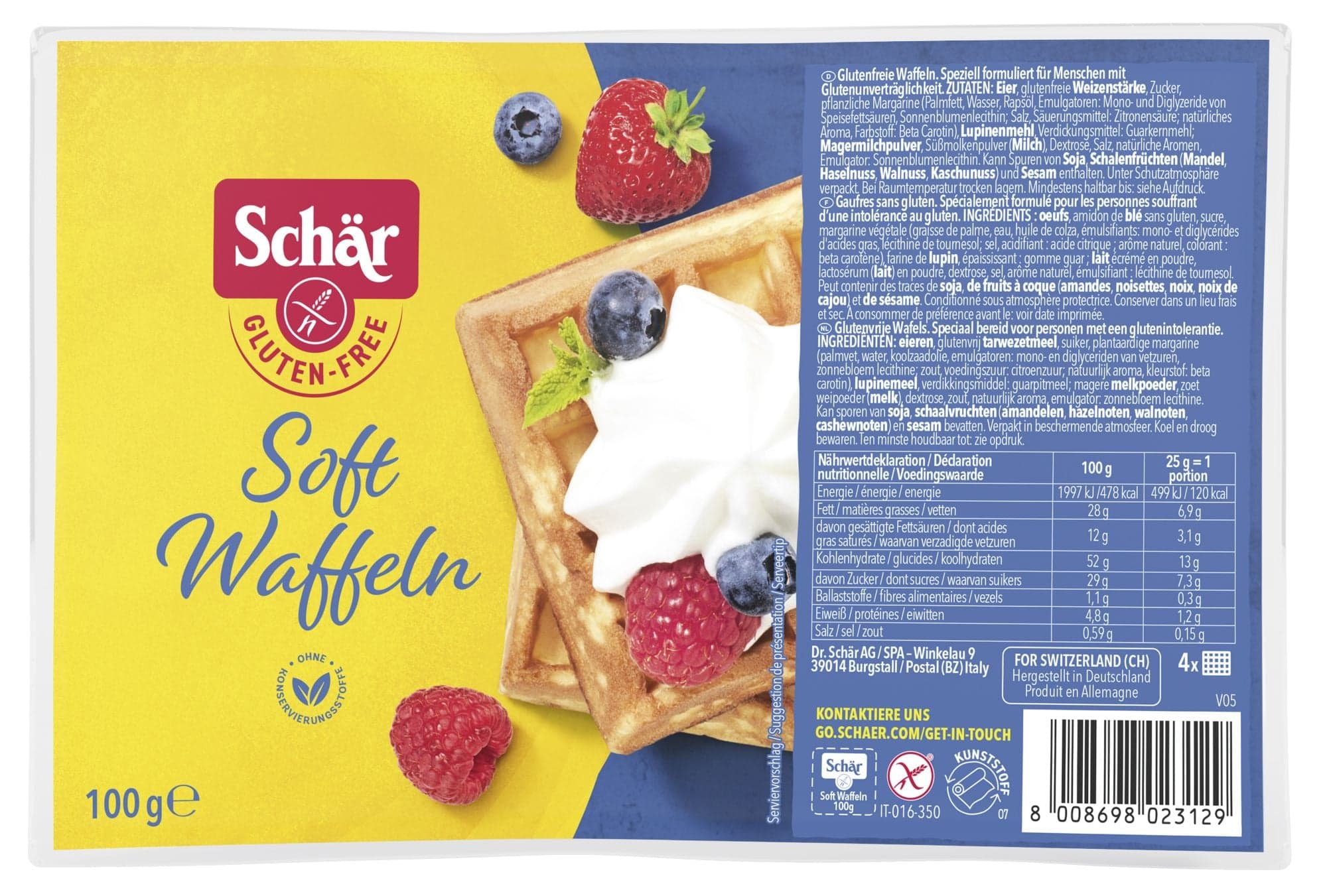 Schär Bezlepkové vafle