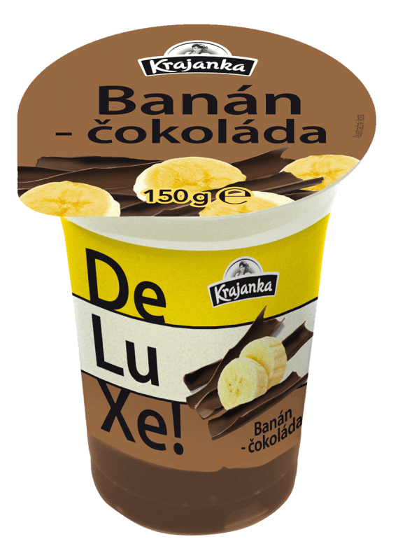 Krajanka DeLuXe smetanový jogurt banán a čokoláda