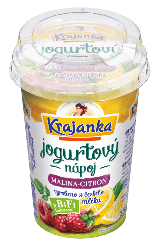 Krajanka Jogurtový nápoj malina a citron