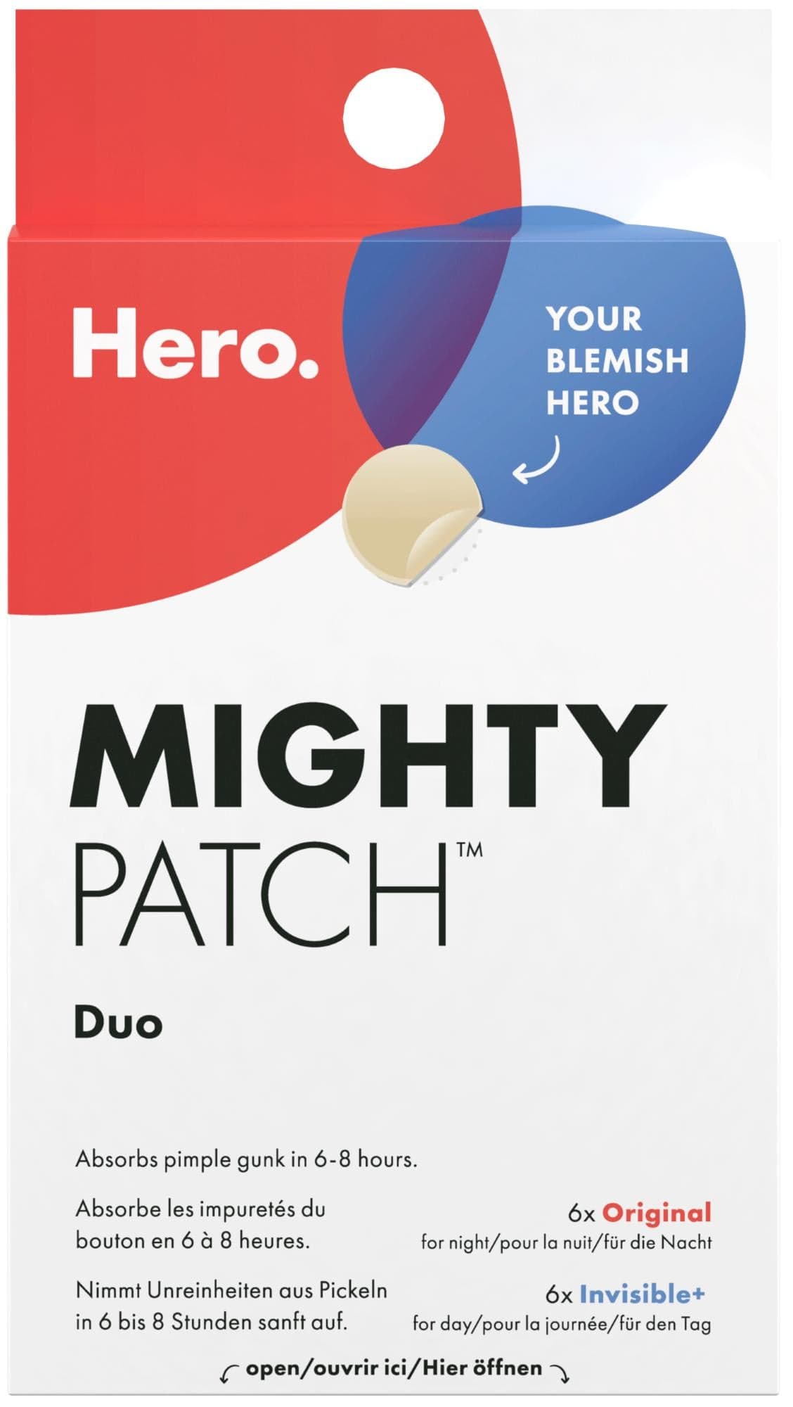 Hero Mighty Patch Duo The Original & Invisible+ náplasti na nedokonalosti pleti