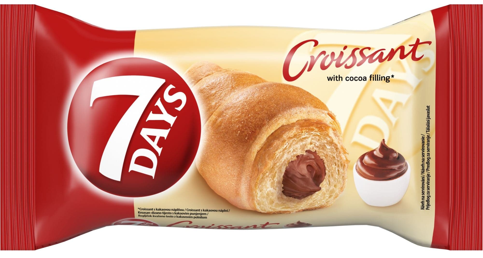 7Days Croissant s kakaovou náplní