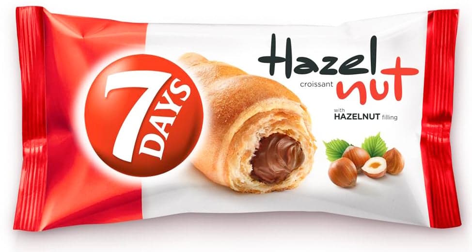 7Days Croissant s lískooříškovou náplní