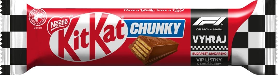 KitKat Chunky mléčná čokoládová tyčinka s oplatkou v mléčné čokoládě