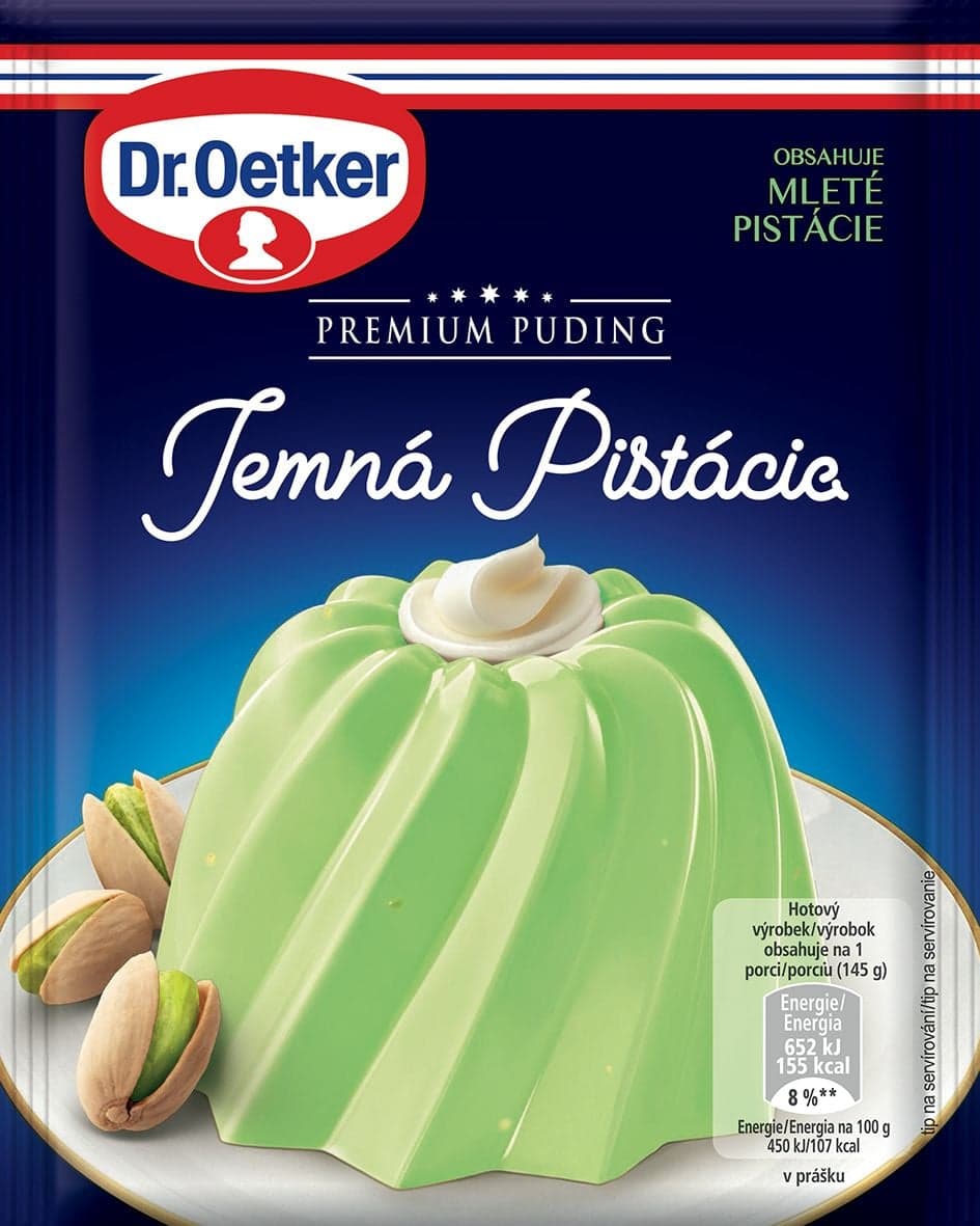 Dr.Oetker Premium puding Jemný pistáciový