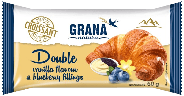 Grana Croissant vanilka a borůvka