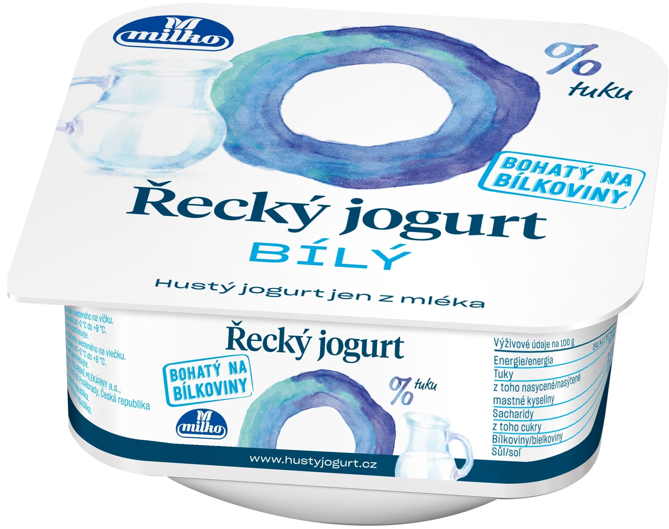 Milko Řecký jogurt 0 % bílý