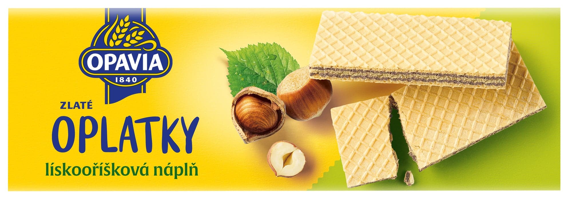 Opavia Oplatky Zlaté lískooříšková náplň
