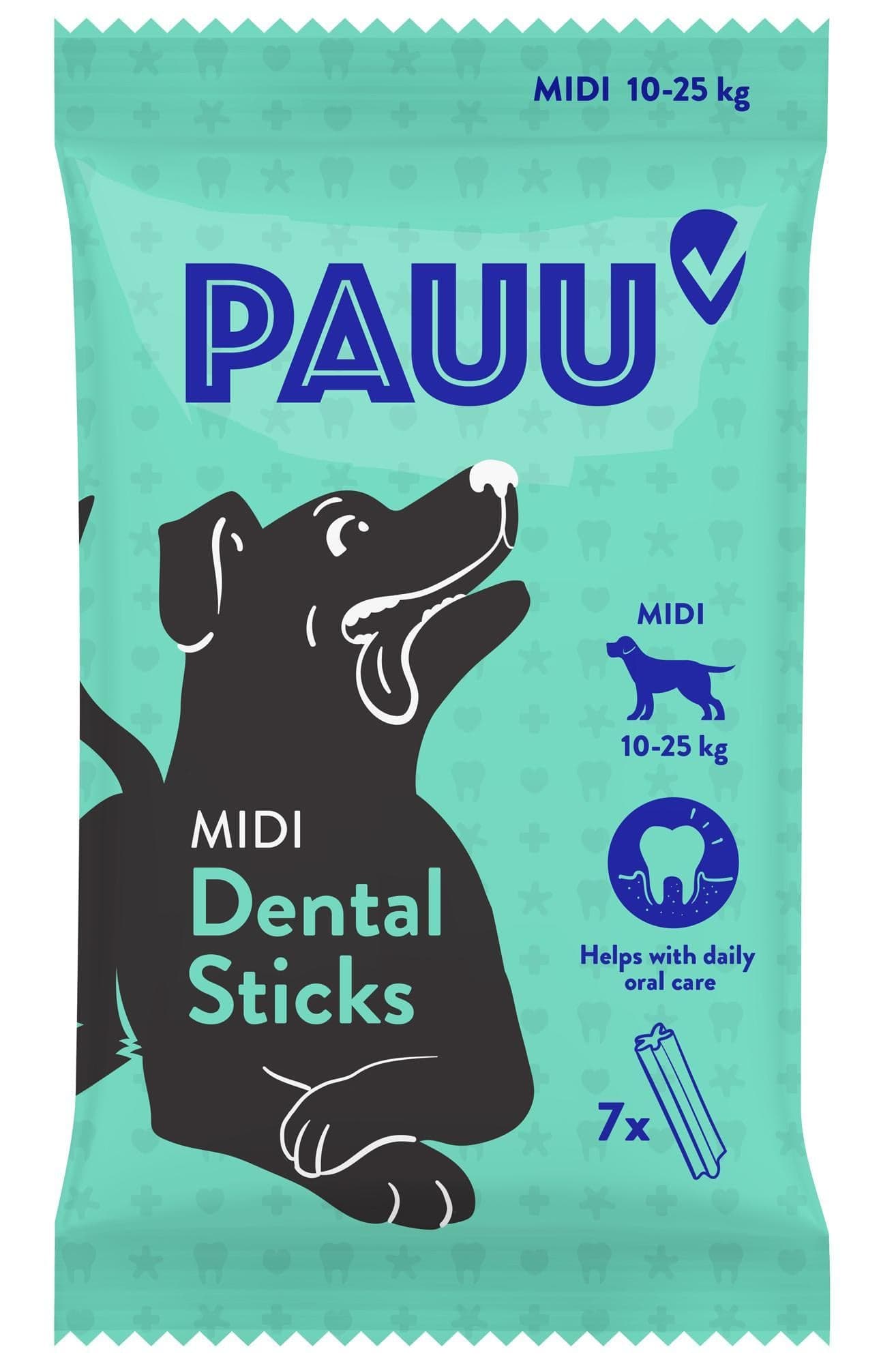 Pauu Dentální tyčinky pro psy midi