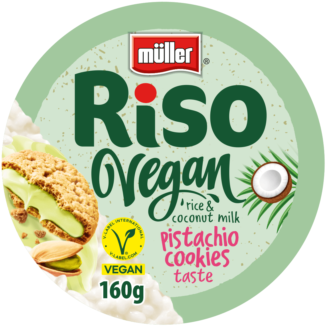 Müller Riso Vegan rýže pistacchio cookie