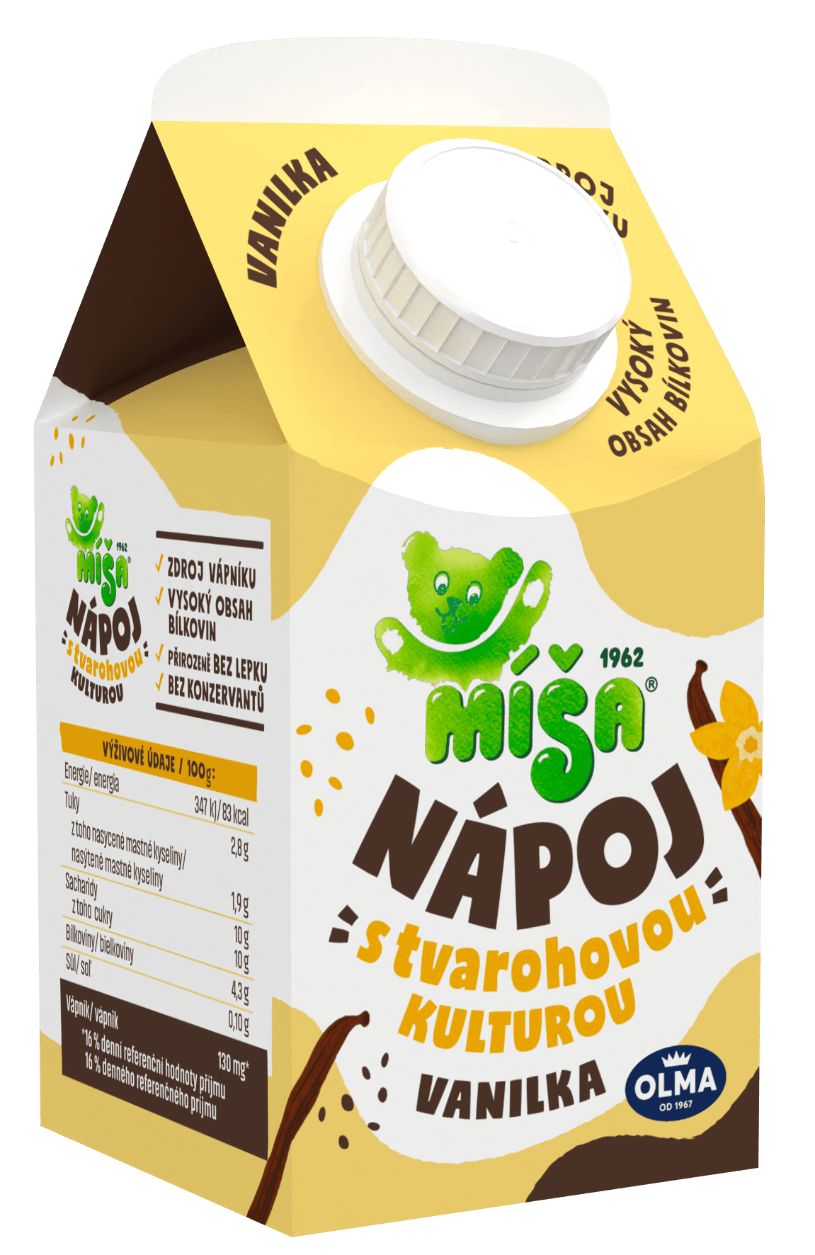 Olma Míša nápoj vanilka