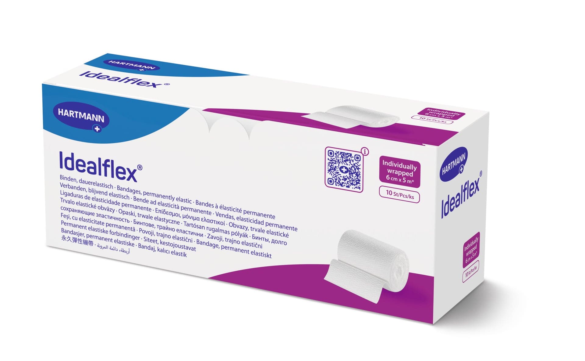 OBINADLO ELASTICKÉ IDEALFLEX 6CMX5M,KRÁTKÝ TAH,1KS