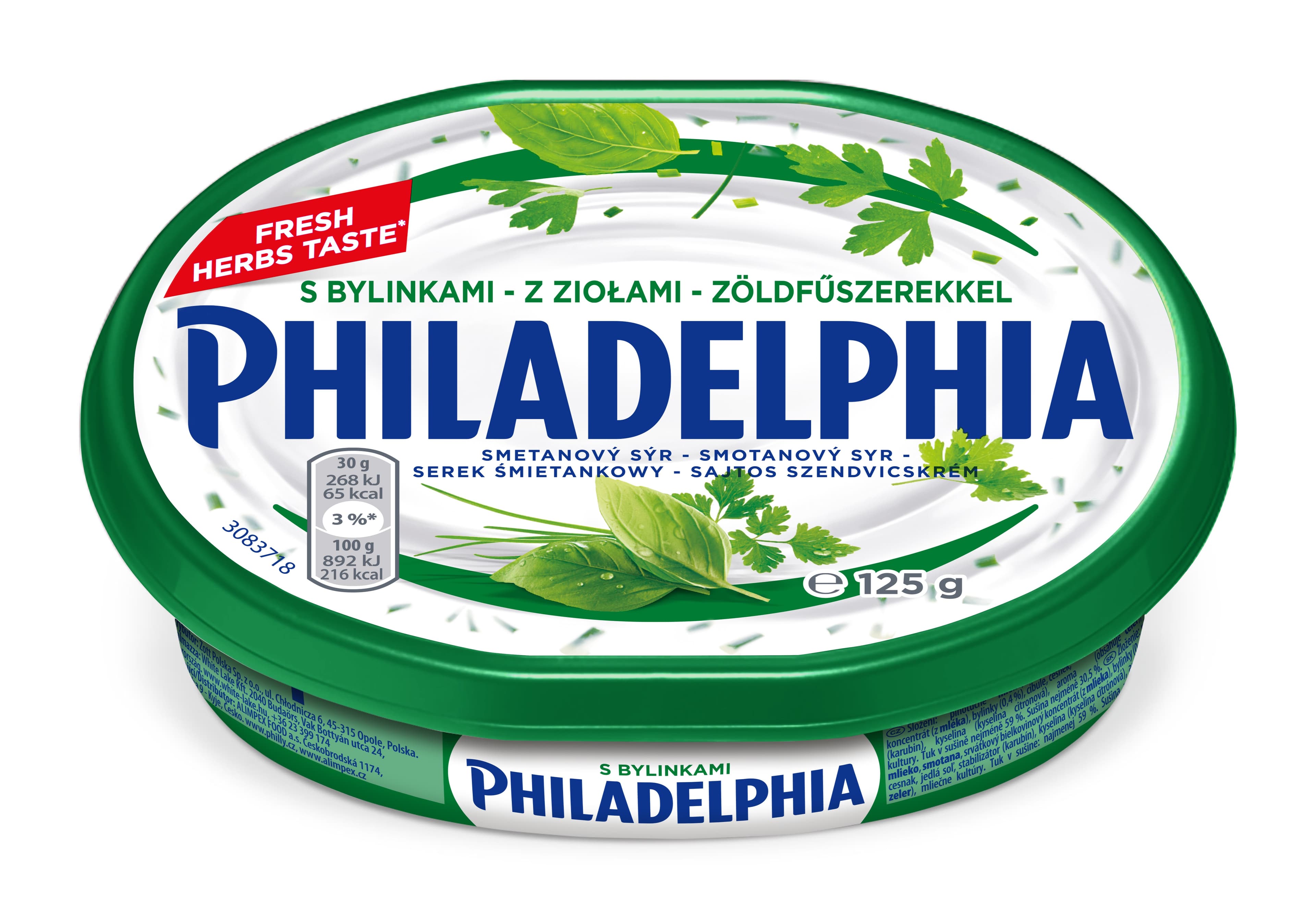 Philadelphia Smetanový sýr s bylinkami