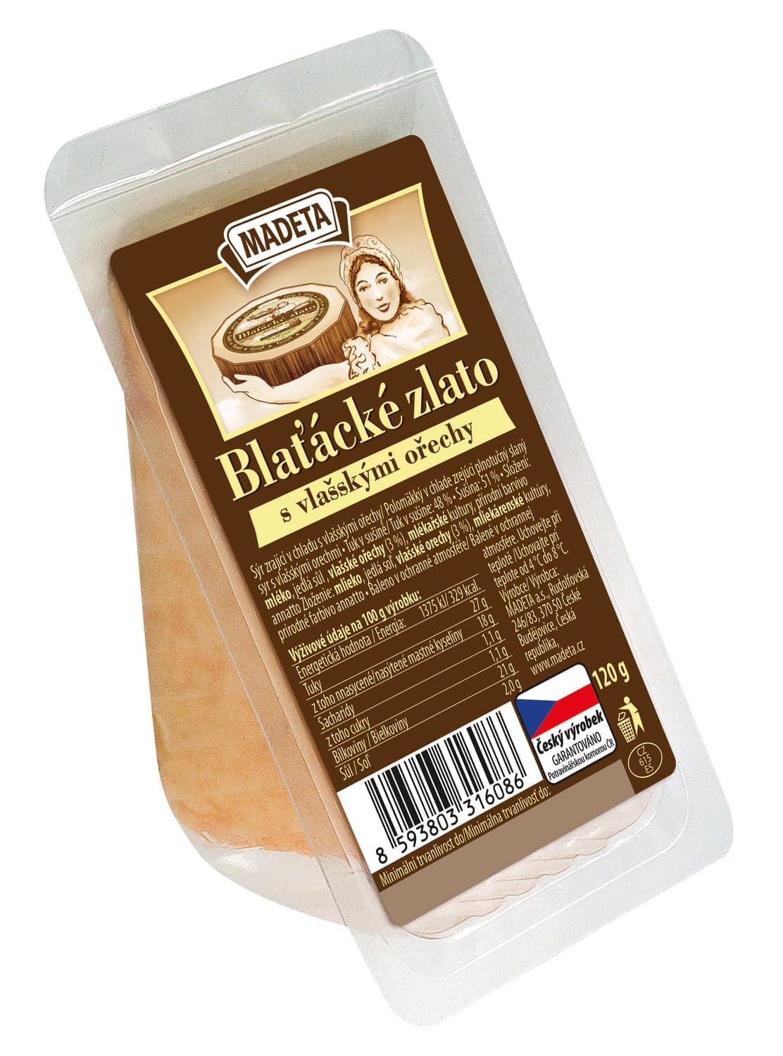 Madeta Blaťácké zlato s vlašskými ořechy
