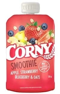 Corny Smoothie jablko, jahoda, borůvka, ovesné vločky