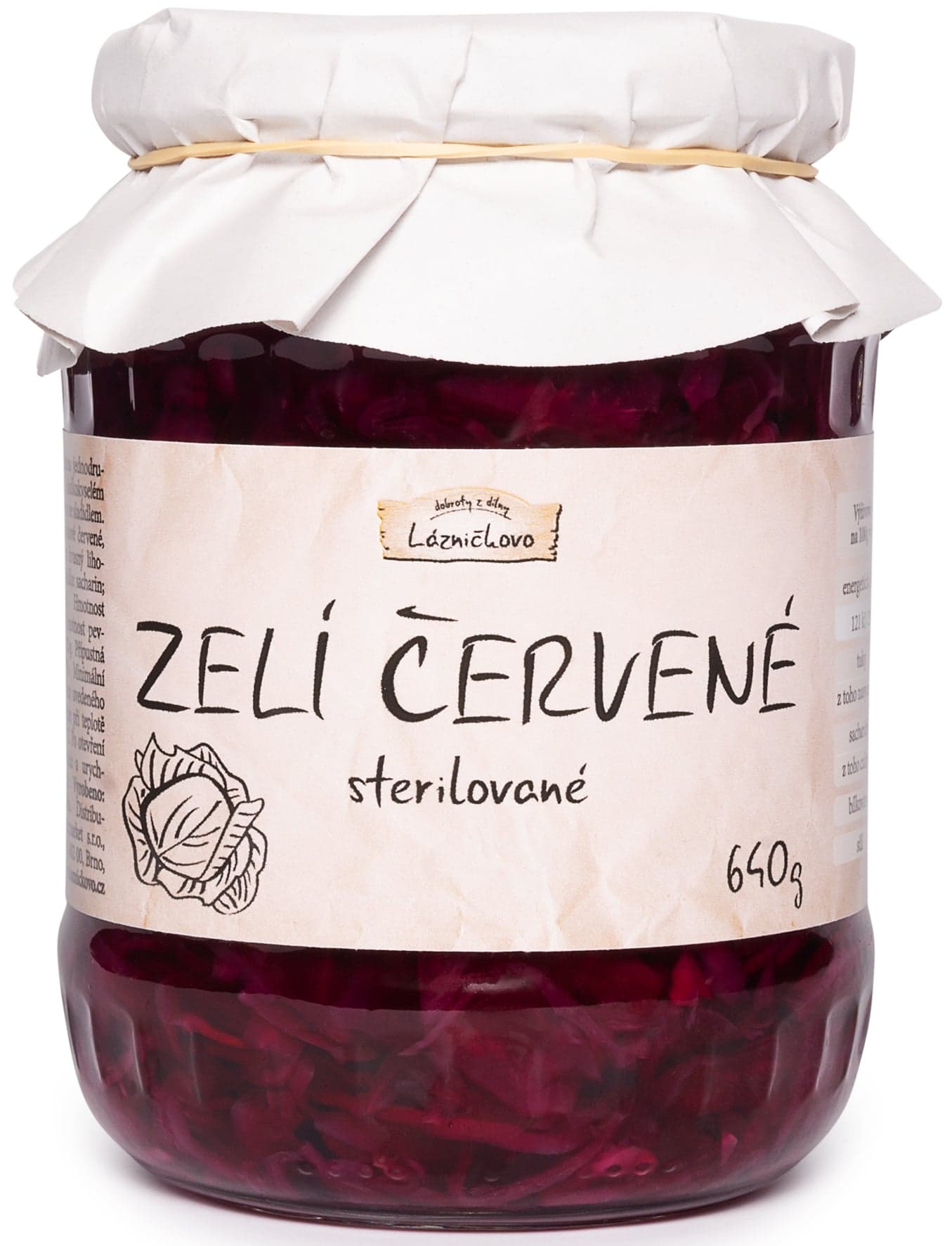 Lázničkovo zelí červené ve sladkokyselém nálevu
