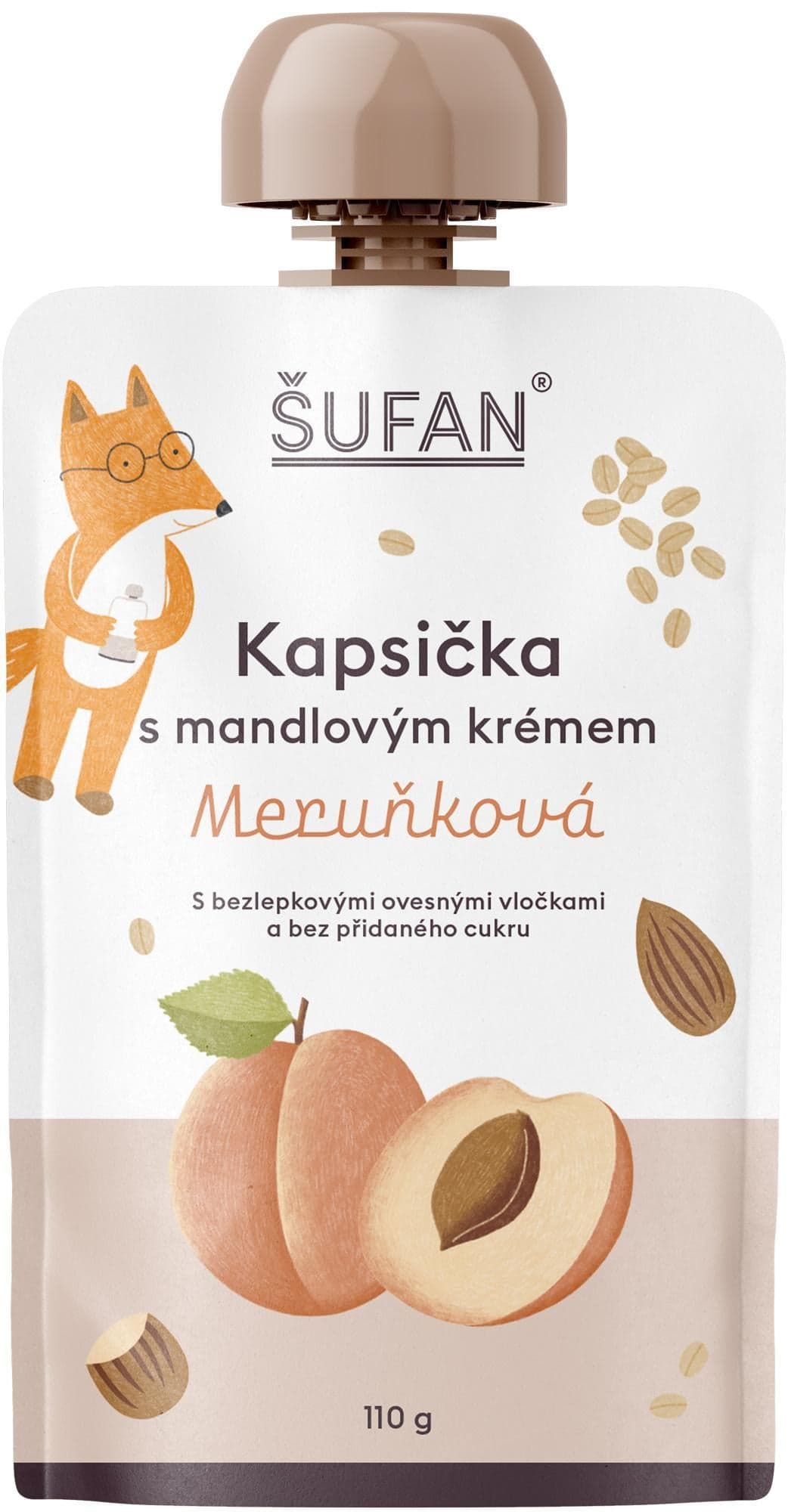 Šufan Kapsička s mandlovým krémem meruňková