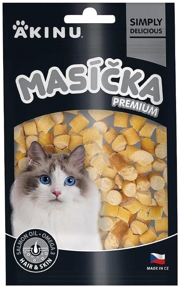 Akinu Masíčka Premium Hair & Skin pamlsek pro kočky