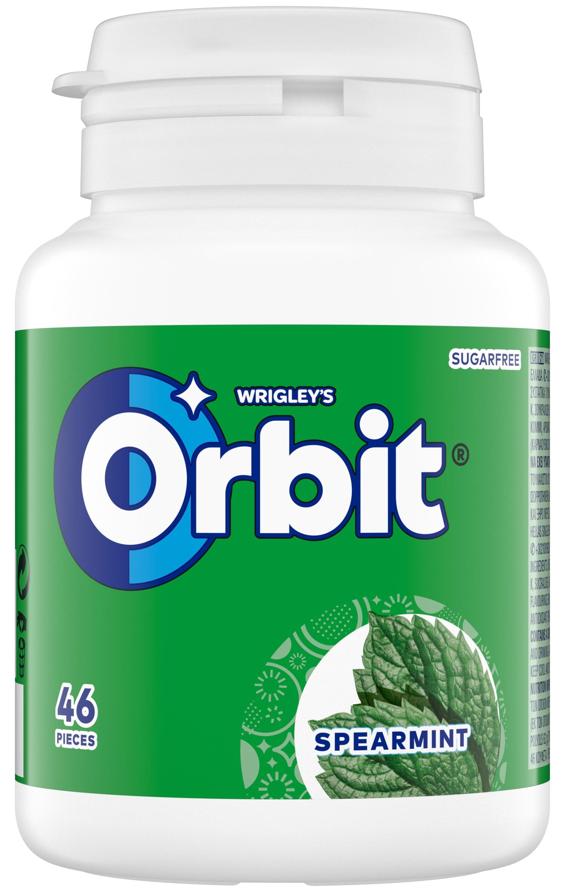 Wrigley's Orbit Žvýkačky bez cukru s mátovou příchutí dóza