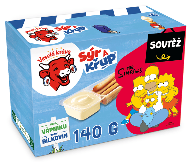 Veselá Kráva Sýr a křup 4×35 g