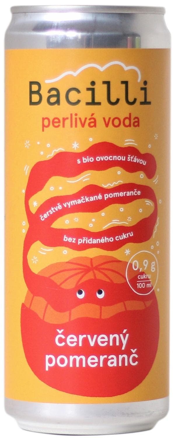 Bacilli BIO Perlivá voda Červený pomeranč