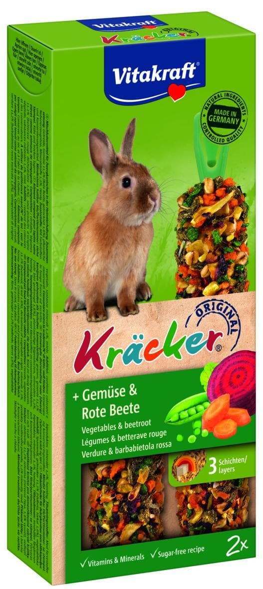 Vitakraft Kräcker zelenina a červená řepa pro králíky
