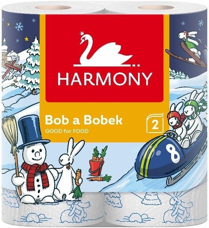 Harmony Good for Food Bob a Bobek kuchyňské utěrky, 2vrsrtvé, 2 ks