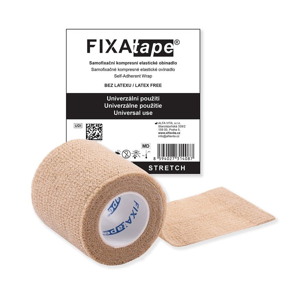 FIXAtape STRETCH samofix.obinad.5x450cm tělová