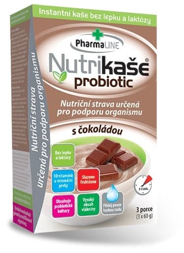 Nutrikaše probiotic s čokoládou 3x60g