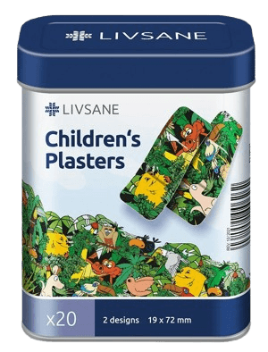 LIVSANE Dětské náplasti v plechové dóze 20ks