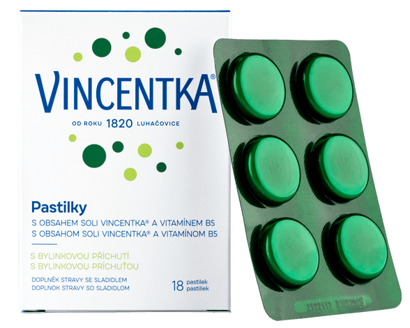Vincentka Pastilky bylinné 18ks