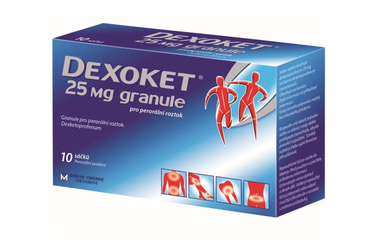 DEXOKET 25MG Granule pro perorální roztok 10