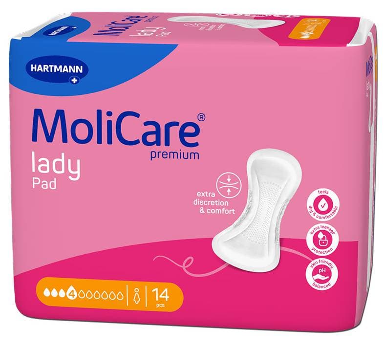 VLOŽKY ABSORPČNÍ MOLICARE LADY 4 KAPKY 841ML,14KS
