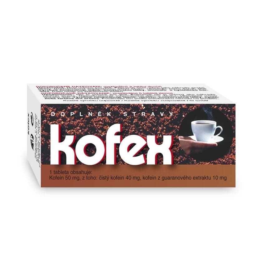 Kofex přír.kofein+guarana tbl.80 NATURVITA
