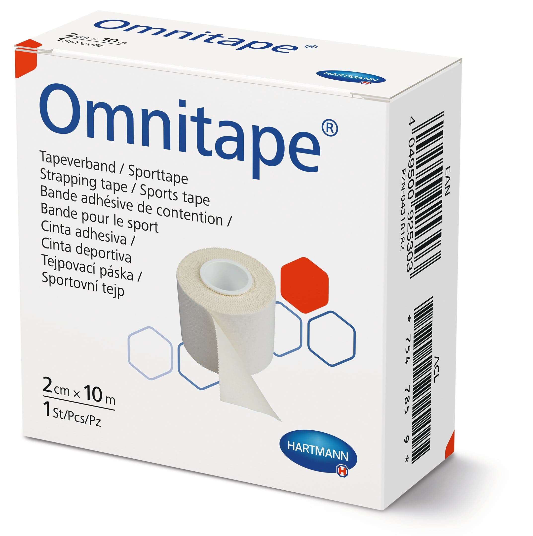 Páska fixační pro taping Omnitape 2cmx10m/1ks