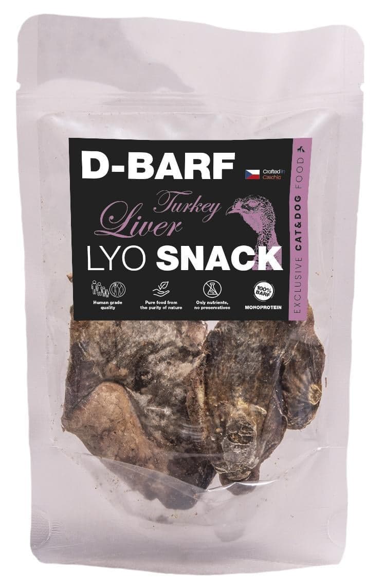 D-BARF Krůtí játra lyofilizované pamlsky