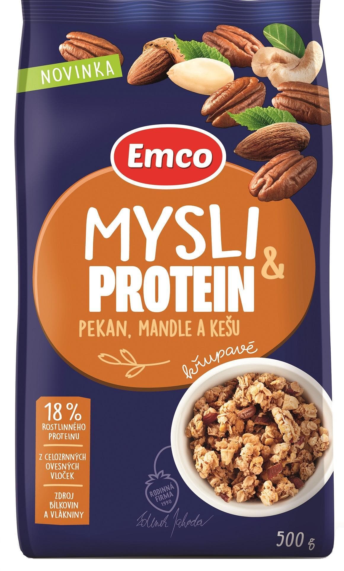 Emco Mysli proteinové pekan, mandle a kešu