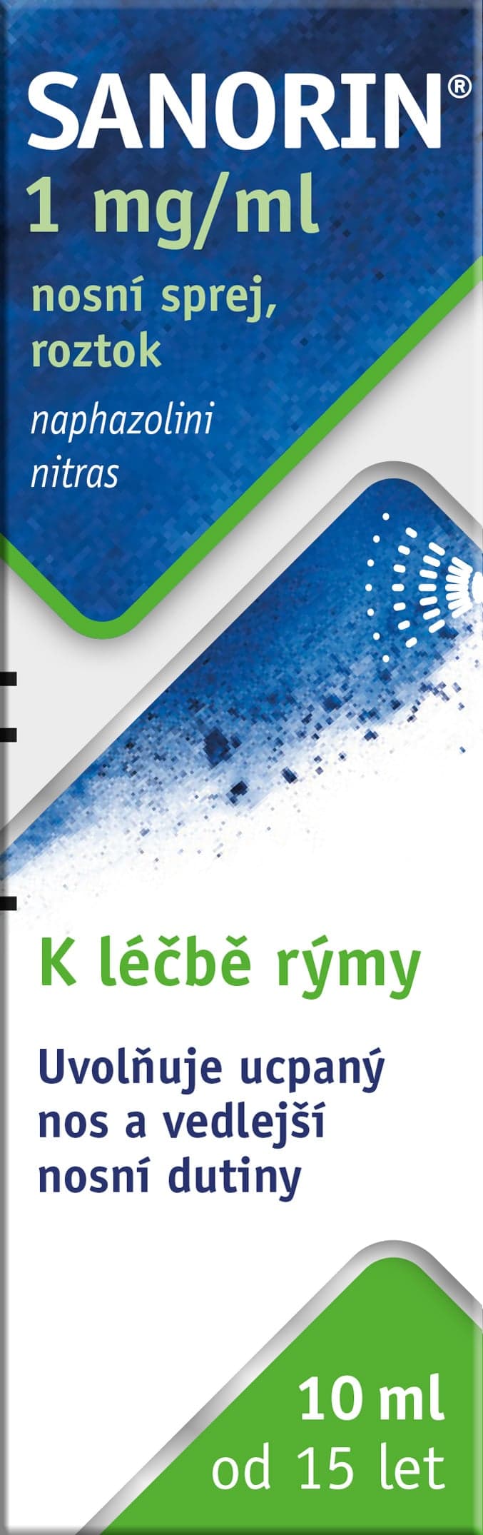SANORIN 1MG/ML Nosní sprej, roztok 1X10ML