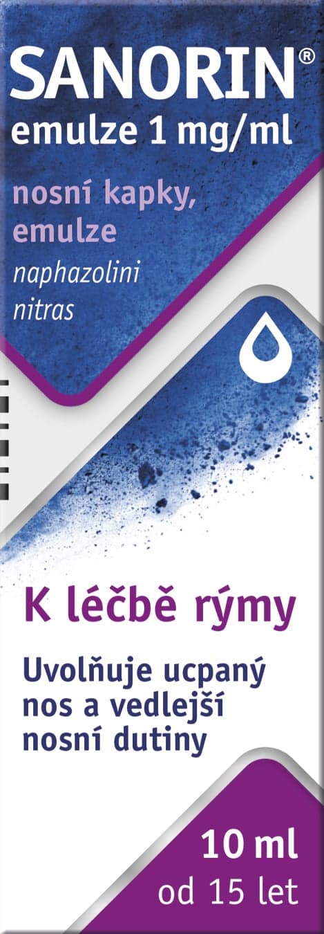 SANORIN EMULZE 1MG/ML Nosní kapky, emulze 1X10ML