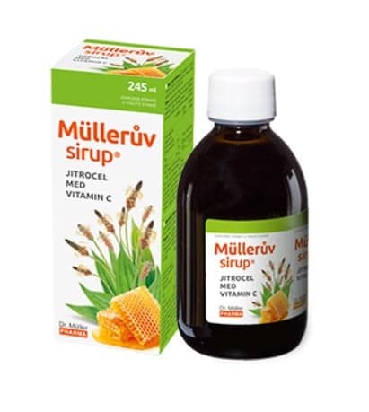 Müllerův sirup s jitrocelem medem a vit.C 245ml