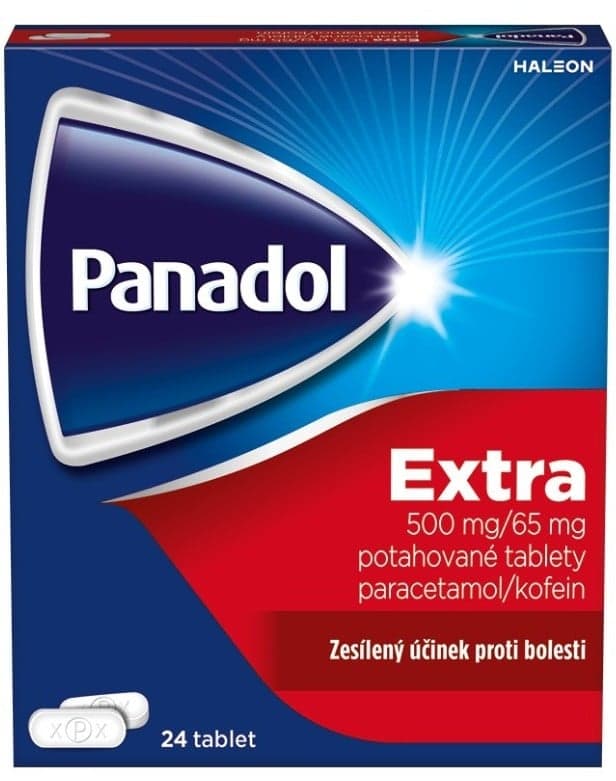 PANADOL EXTRA 500MG/65MG Potahovaná tableta 24