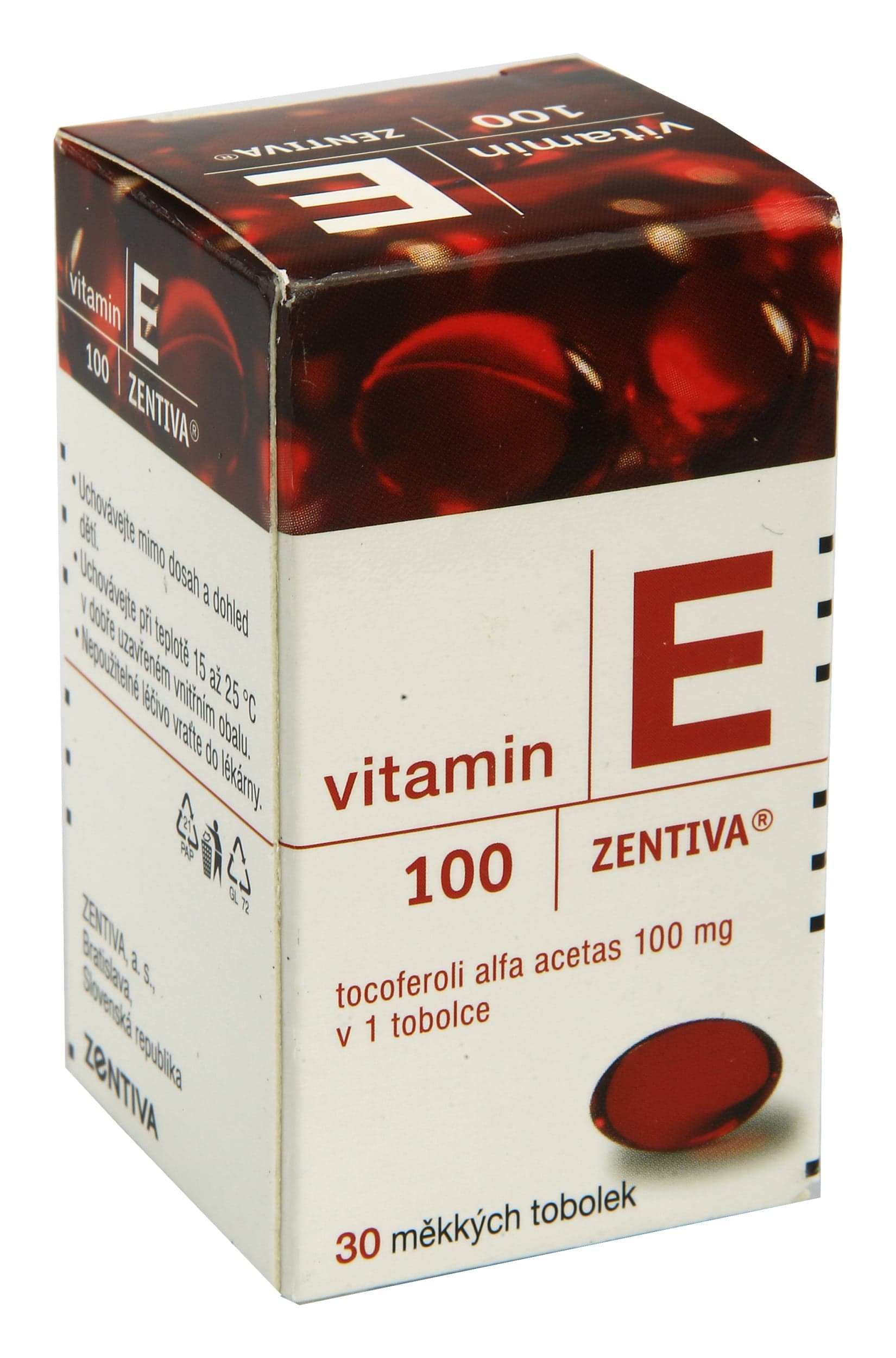 VITAMIN E ZENTIVA 100MG Měkká tobolka 30