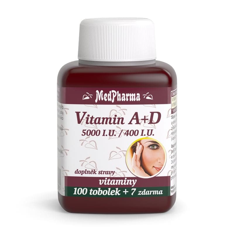 MedPharma Vitamin A+D (5000 I.U./400 I.U.) tob.107