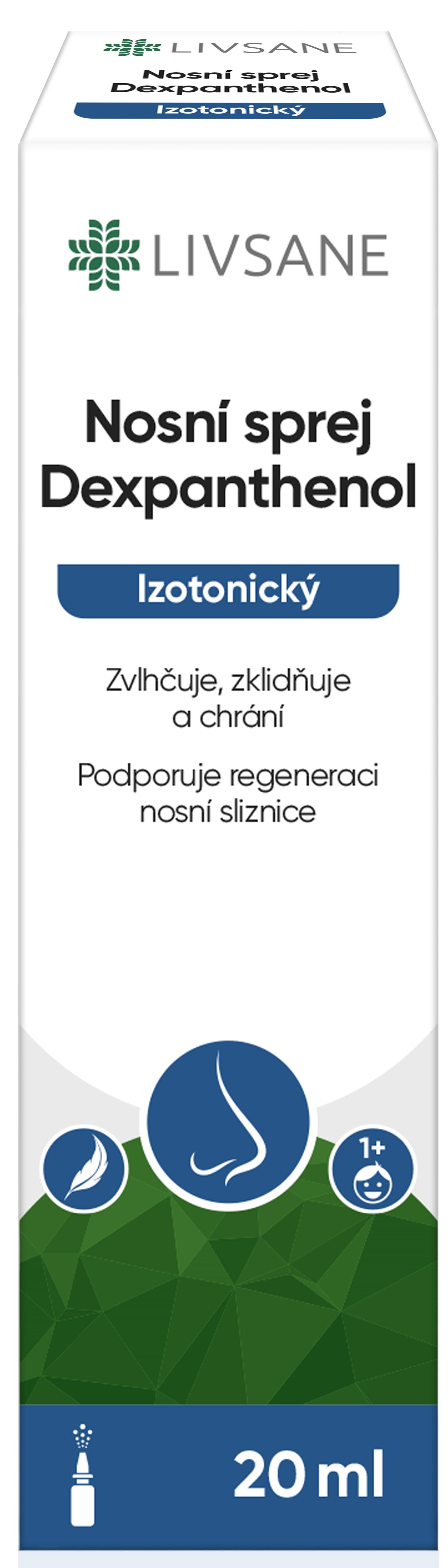 LIVSANE Nosní sprej Dexpanthenol Izotonický 20ml